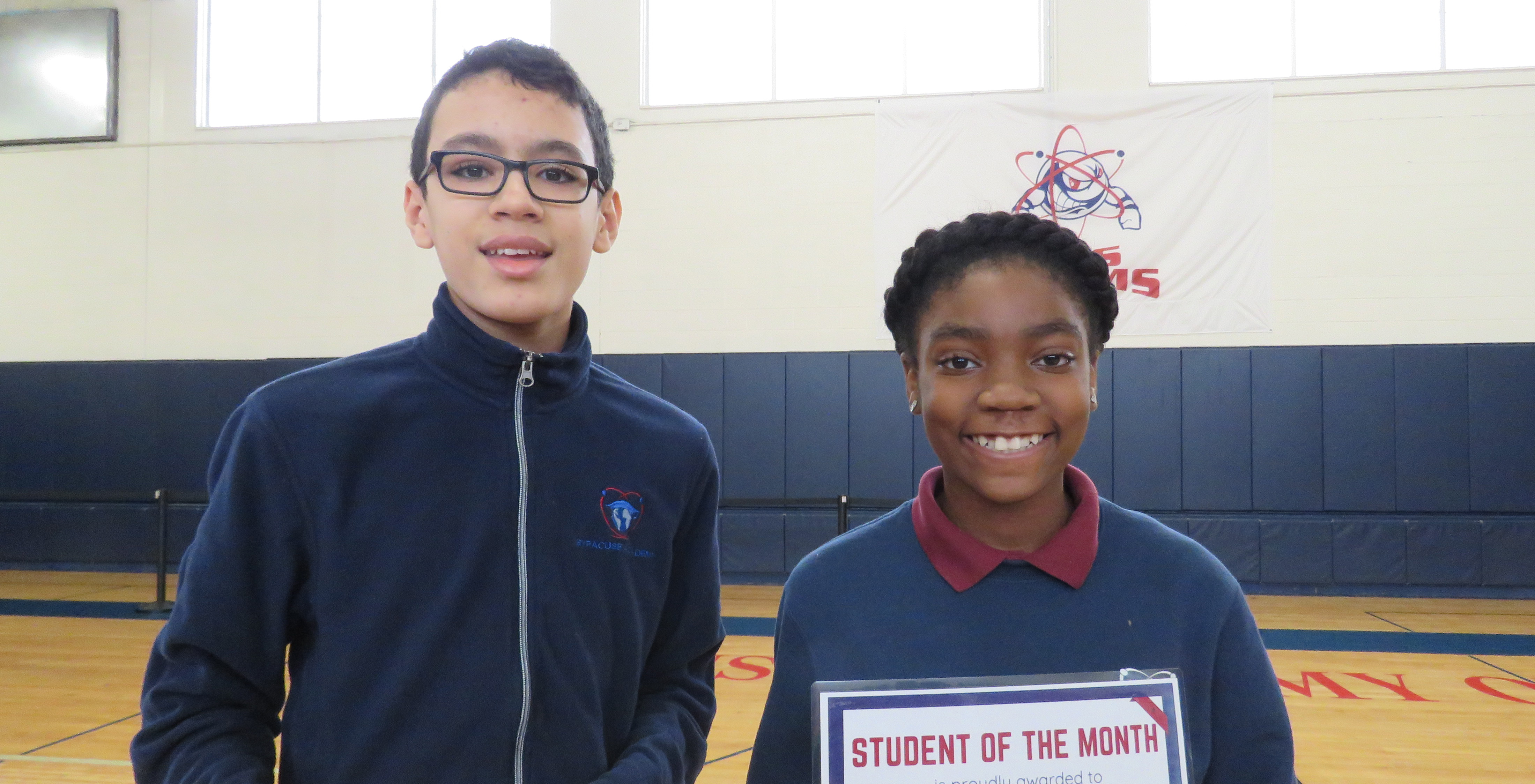 Middle school hosted its November Student of the Month Ceremony
