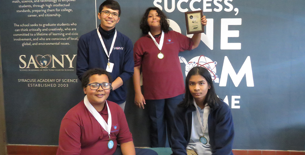 Syracuse Academy of Science Middle School Students Place 4th in CNY Steamboat Challenge