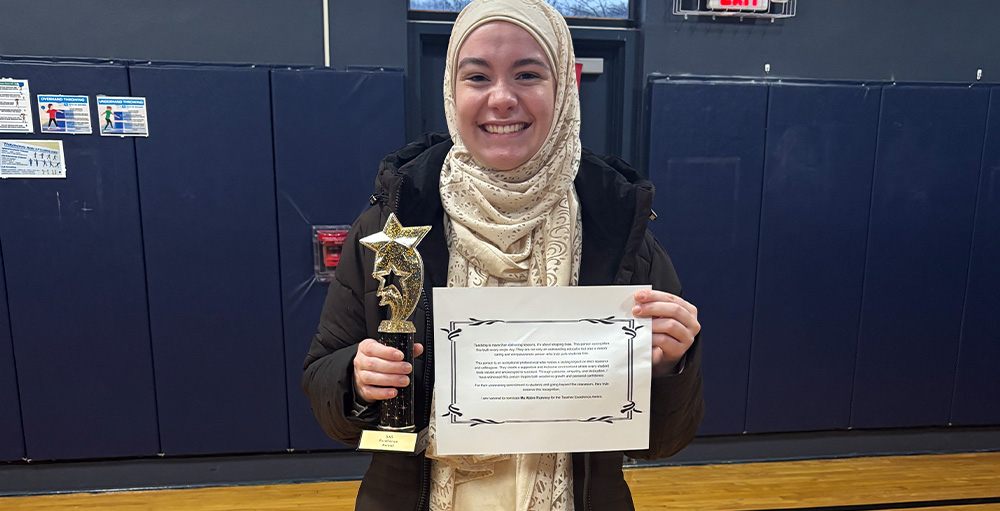 Ms. Rumney Honored for Impact in the Classroom