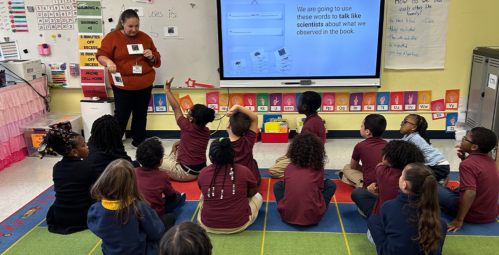 SAS First Graders Learning About Tortoises—and Thinking Like Scientists