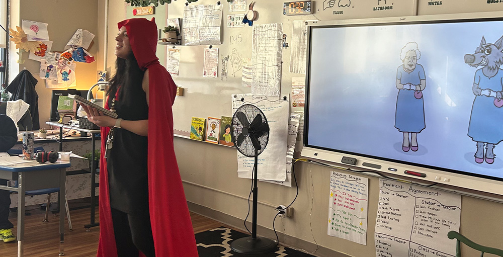 SAS 4th Grade Kicks Off CKLA Unit with Little Red Riding Hood