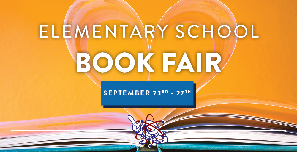 Check out SASCS Elementary's annual Book Fair starting September 23rd through September 27th