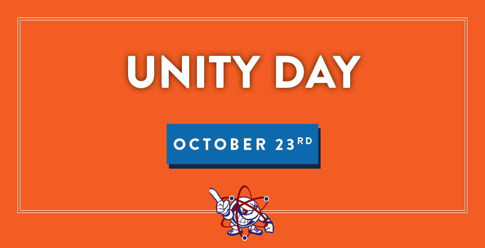 High School Atoms will be participating in Unity Day on Wednesday, October 23rd