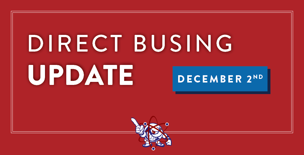 Monday, December 2nd, Centro will be providing direct busing for high school students