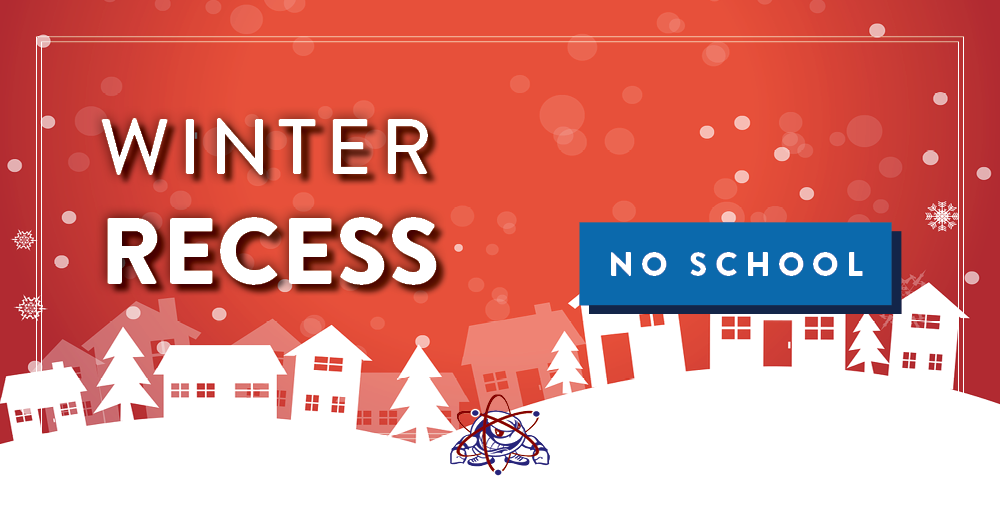 Syracuse Academy of Science will have a half day on December 23rd for grades K-4 only and no school from December 24th - January 1st for Winter Recess
