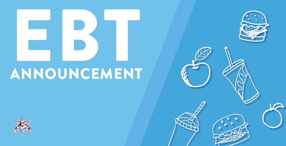 SANY shares a message regarding EBT Food Benefits information, updates to the Pandemic EBT (P-EBT) distribution, and where to find additional information.