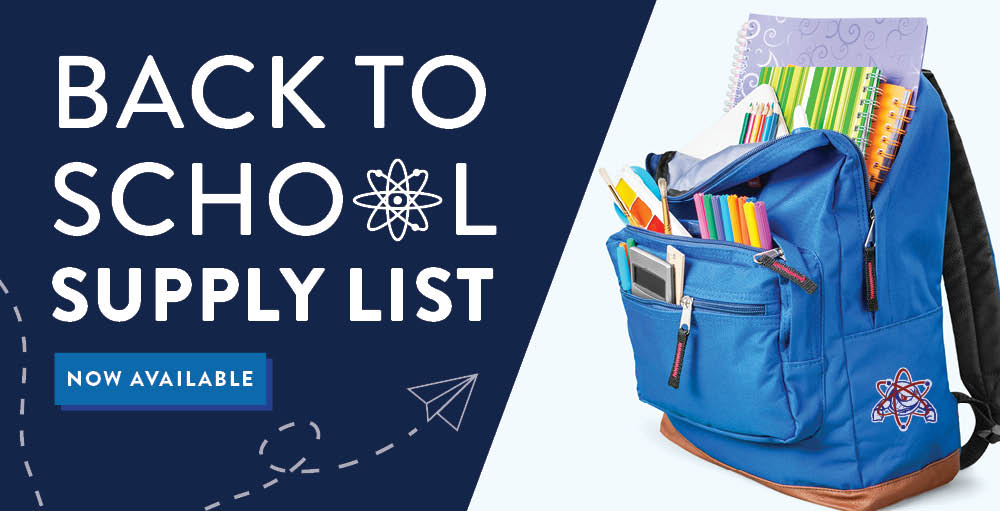 Syracuse Academy of Science shares its official 2021 - 2022 School Supply List for its students in grades K-12. We look forward to seeing our Atoms in September.