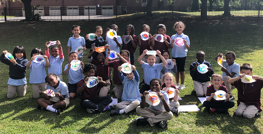 Ms. Peryea's second grade class studied the scientific method and chromatography
