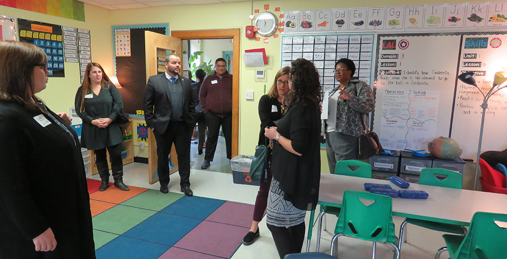Elementary School Atoms receive a visit from the New York State Charter School Community and the Office of New York State Assemblyman, Marcos Crespo