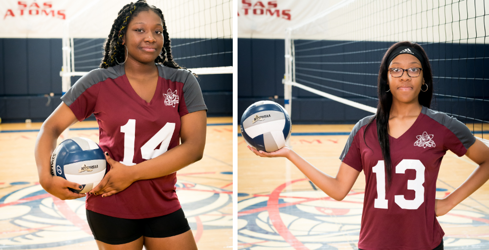 Syracuse Academy of Science high school student athletes, Illagah Brown and Jamirah Tookes-Mohammad make the Central Division of the OHSL Girls Volleyball All-Star Teams. 
