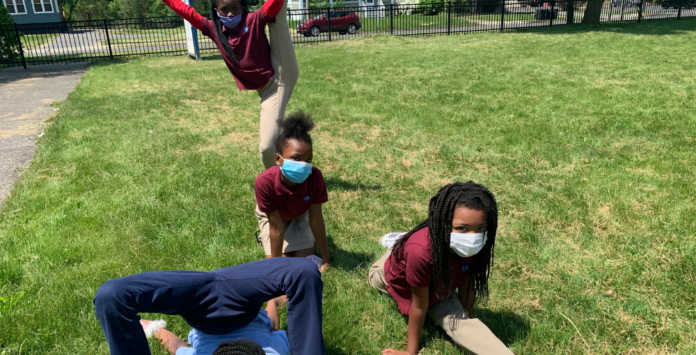 Syracuse Academy of Science elementary school students in the third grade beat the heat by performing their impressive moves that demonstrate their flexibility.