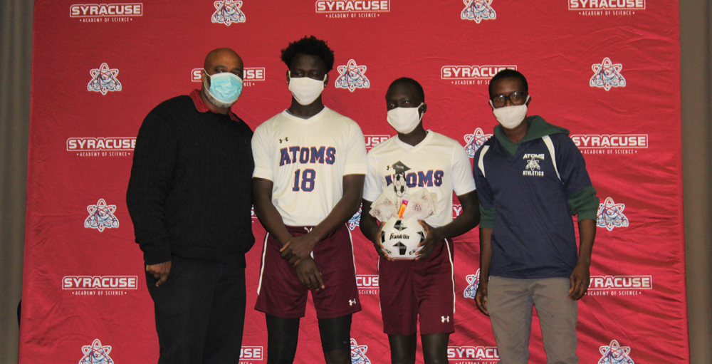 Syracuse Academy of Science High School Varsity Boys Soccer recognized its Senior student athletes at Senior Night.