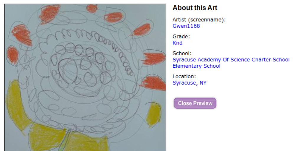 Vote now for Kindergarten Atom, Gwen1168 for Artsonia’s Artist of the Week contest.