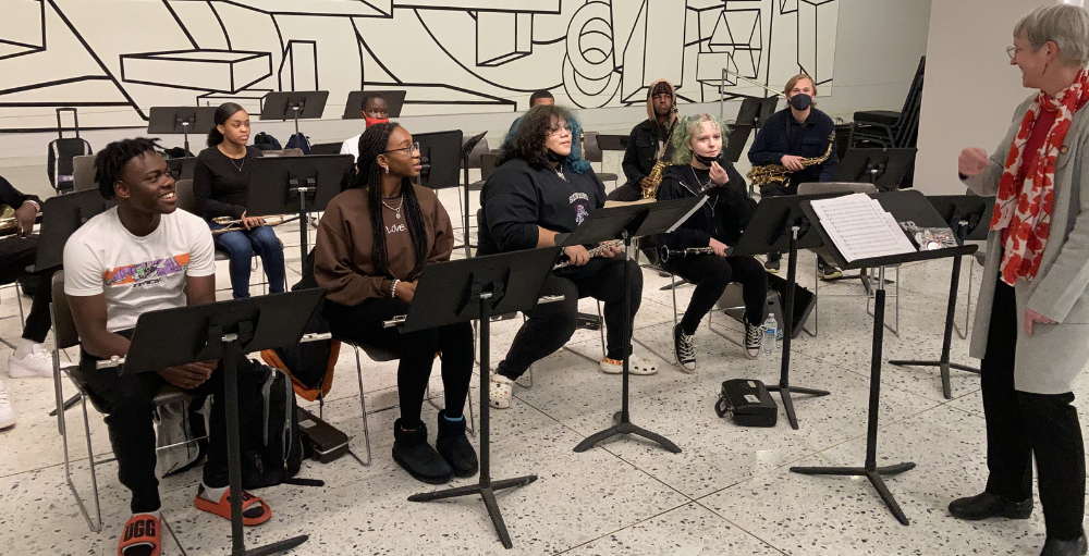 In April, the Syracuse Academy of Science high school band and choir traveled to Albany, New York, to perform in the ‘Music in Our Schools Month.’