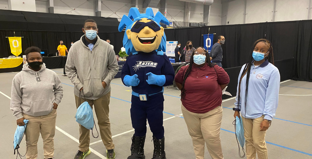 Syracuse Academy of Science high school students attended Onondaga Community College’s annual Fall Open House event to learn more about life as a Laker.