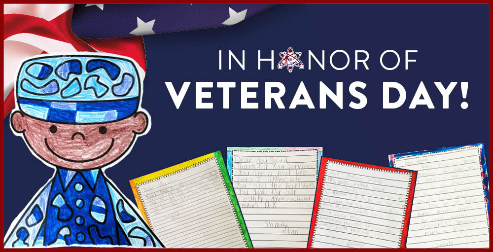 In honor of Veterans Day, Syracuse Academy of Science students in Ms. Bloss’ 2nd grade class expresses their gratitude to veterans by writing letters and creating a video thanking them for their service.