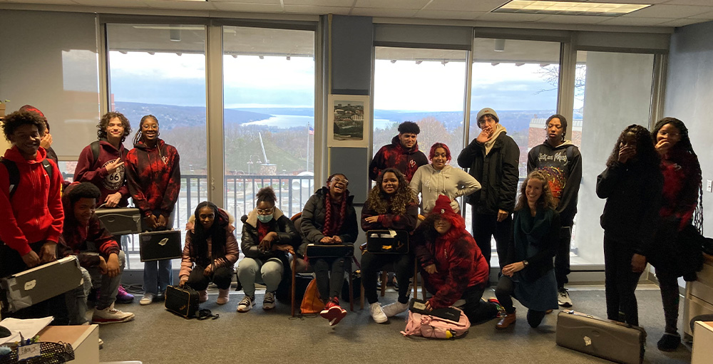 Syracuse Academy of Science Band Students Visit Ithaca College 