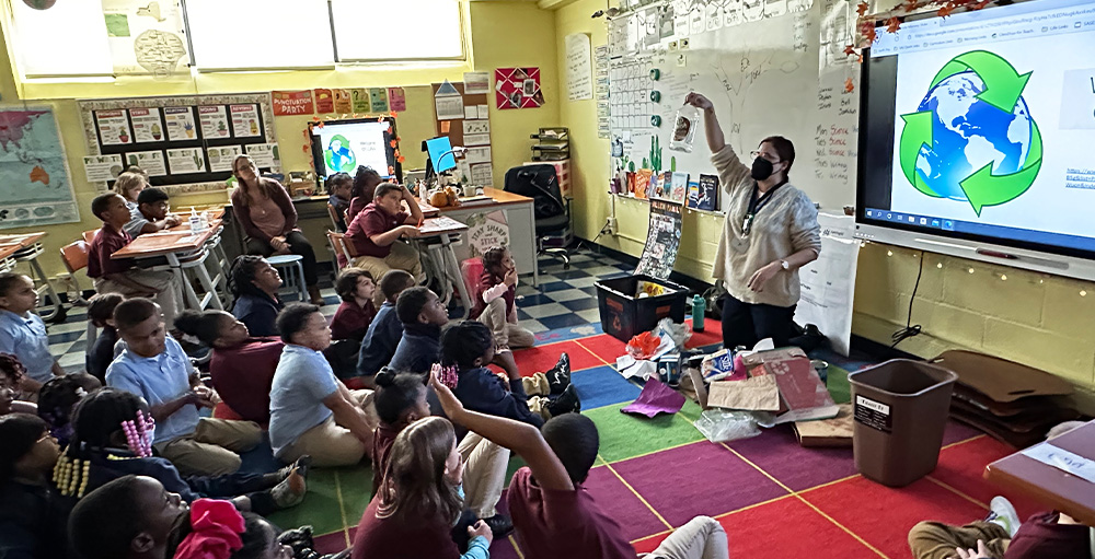 Reduce, Reuse, Recycle: OCRRA Teaches 2nd Graders about Sustainability 