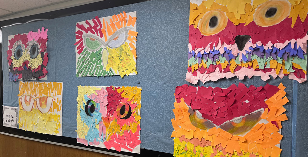 Syracuse Academy of Science Middle School Experiments with Mixed Media Art 