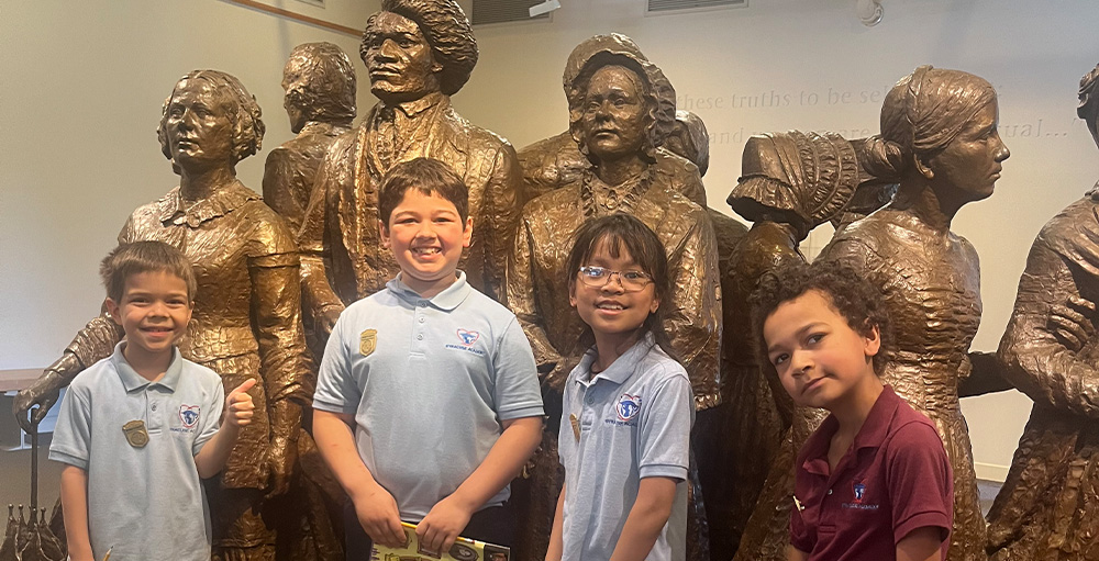 Syracuse Academy of Science Elementary School Students Visit Women's Rights National Historical Park