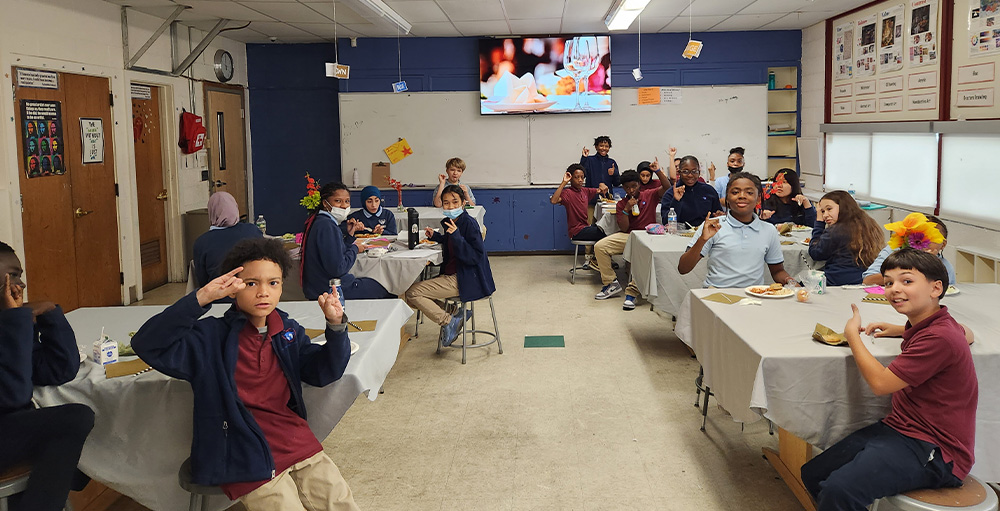 Syracuse Academy of Science Middle School Celebrates Student with May Fancy Lunch