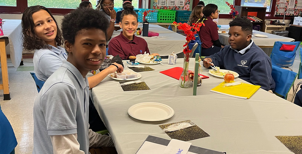 October Dojo Winner Celebrated with Fancy Lunch at Syracuse Academy of Science Middle School