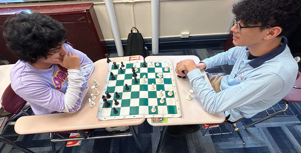 SAS HS Holds First Chess Club Meeting of the Year