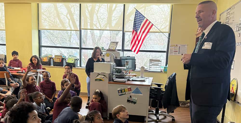 Syracuse Academy of Science 3rd Graders Learn from Legislator McCarron