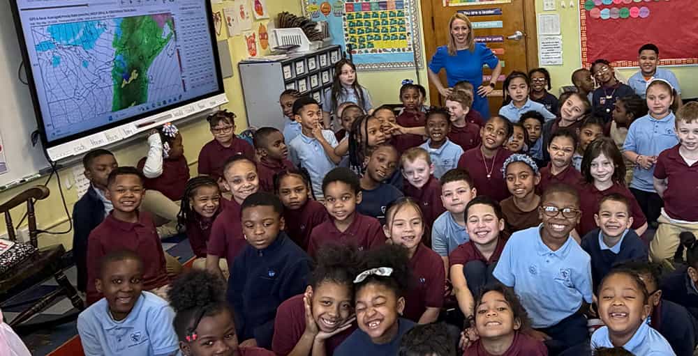 First Graders at Syracuse Academy of Science Explore Weather with Local Meteorologist